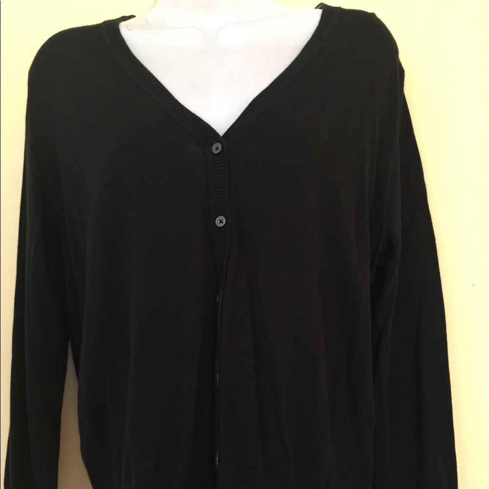 Banana Republic Black button Sweater woman’s  SZ L